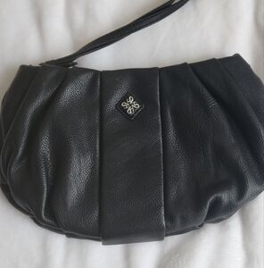 Simply Vera Elegant Black Leather Clutch